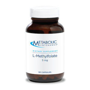 Metabolic Maintenance L-Methylfolate 5 mg - Supports a Healthy Mindset - Active Folate for Methylation Support & Biochemical Reactions - Highly Bioav