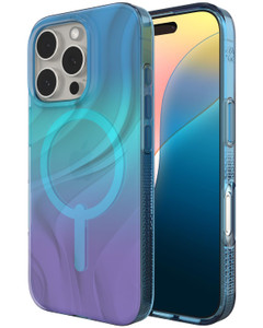 ZAGG Milan Snap Case for iPhone 16 Pro - Color Changing Finish, MagSafe & Wireless Charging Compatible, 13ft Drop Protection, Graphene Reinforced, Ec