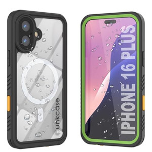 Punkcase for iPhone 16 Plus Waterproof Case [Extreme Mag Series] [Slim Fit] [IP68 Certified] [Shockresistant] Armor Cover W/Built in Screen Protector