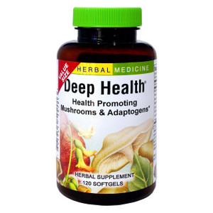 Herbs Etc. Deep Health - Daily Use Adaptogen Supplement - Aids Immune Health & Energy - with Reishi Mushroom - 120 Softgels (120 Servings)