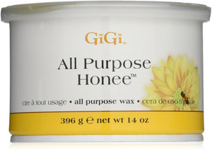 GiGi All Purpose Honee Hair Wax Remover  Microwave Wax for Hair Removal, Perfect for Face, Body & Legs, 14 oz, 4 Pack