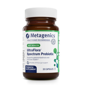Metagenics UltraFlora Spectrum - Shelf-Stable Probiotic for Gut & Digestive Wellness, Healthy Microbiome & Flora Support* - Non-GMO & Gluten-Free - 1