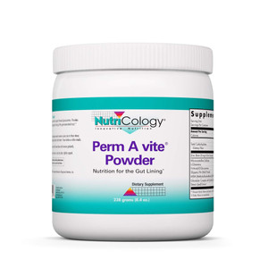 Nutricology Perm A Vite Powder - Gut Health for Men & Women, L-Glutamine, Slippery Elm - 8.4 Oz