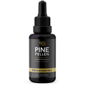 Surthrival: Pine Pollen Gold Extract (1 fl oz), Wild Harvested, Energy Restoration