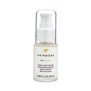 SUNDARI Honey & Enzyme Exfoliating Serum, 0.98 fl oz, Brighter Skin, Fewer Fine Lines and Wrinkles, Smoothing Botanicals, Enzymes and Fruit AHAs