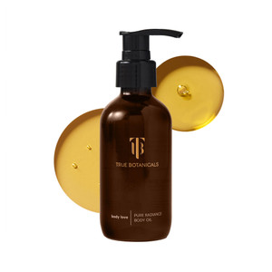 True Botanicals Pure Radiance Body Oil | Anti-Aging Body Oil for All Skin Types | Moisturize & Restore Skin Health | Dermatologist Tested, All Natura