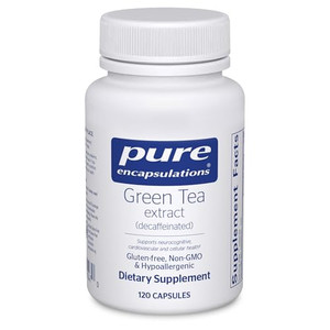 Pure Encapsulations Green Tea Extract (Decaffeinated) | Hypoallergenic Antioxidant Support for All Cells in The Body* | 120 Capsules