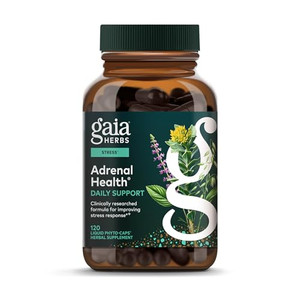 Gaia Herbs Adrenal Health Daily Support - Herbal Supplement with Ashwagandha, Holy Basil & Schisandra - Help Maintain Healthy Energy & Stress Levels*