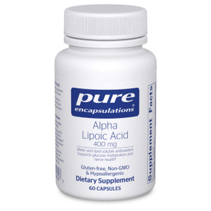 Pure Encapsulations Alpha Lipoic Acid 400 mg | ALA Supplement for Liver Support, Antioxidants, Nerve and Cardiovascular Health, Free Radicals, and Ca
