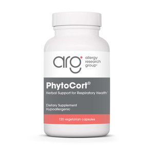 Allergy Research Group PhytoCort Supplement - Respiratory Support, Lung Health, Lung Detox, Lung Cleanse, Healthy Breathing, Herbal Support, Reishi,