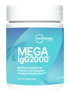 Microbiome Labs Mega IgG2000 Gut Health Powder for Women, Men & Kids 2+ - IgG Immunoglobulin Supplement for Digestive Health Support - Dairy-Free Bov
