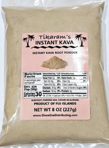 Tikaram's Instant Kava Powder, Fiji Waka, Noble Kava Root, 1/2 lb (8oz)-Fiji Market Wholesale LLC