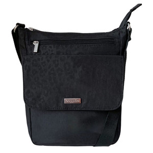 Baggallini Town Bagg (Black Cheetah Emboss)