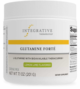 Integrative Therapeutics Glutamine Forté - Daily Health Supplement* - Gut Support Drink Mix* - Vegan, Gluten-Free & Dairy-Free - Lemon Lime Flavored