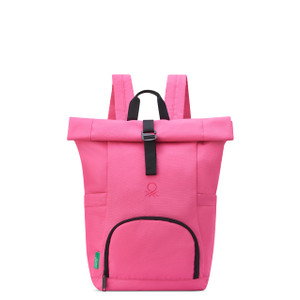 United Colors of Benetton Be Rolltop Laptop Backpack, Pink