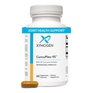 XYMOGEN CurcuPlex-95 - Turmeric Curcumin Supplements with Enhanced Bioavailability - Daily Brain Support Supplement (60 Vegan Turmeric Capsules)