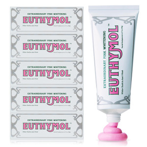 EUTHYMOL Whitening Toothpaste (3.7fl oz*5, Pack of 5) - Stain Removal in 2 Weeks, Long-Lasting Freshness for Sensitive Gum & Teeth. Bad Breath, Cavit