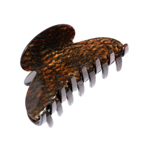 France Luxe French Hair Clip for Women, Medium Couture Claw Clip for Thick or Fine Hair, Slip-Free Strong Hold, Lightweight, Damage-Free Design, Meta