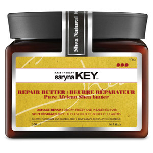 Saryna Key Damage Repair Treatment Butter Mask - African Shea Butter for Dry Hair Treatment - Rejuvenating Butter Moisturizer with Natural Keratin an