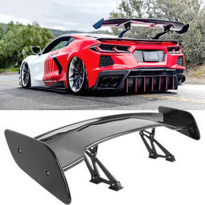 DREAMOTOR 57 Inch Universal Rear Spoiler, GT Style Car Rear Trunk Spoiler Wing Spoiler Compatible with Chevy Corvette C8 C7 Camaro Mazda Miata RX-7 N