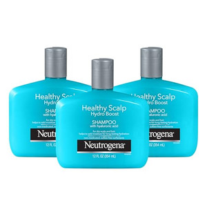 Neutrogena Moisturizing Healthy Scalp Hydro Boost Shampoo for Dry Hair and Scalp, with Hydrating Hyaluronic Acid, pH-Balanced, Paraben & Phthalate-Fr