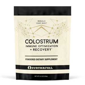 Surthrival: Colostrum Powder (6.5oz), Immune Optimization & Recovery, Powdered Dietary Supplement, Gut Health, Immune Support, Keto Friendly