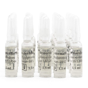 Dermaroller Hyaluronic Acid Ampoule Serum - 30 Pack Ampoules for Anti-Aging Skin Care, Deep Hydration, and Collagen Boost with Urea for All Skin Type