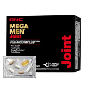 GNC Mega Men Joint Vitapak Program, Convenient Complete Nutrition, 3 Products in 1 Packet, Move Better, Comfort & Function, Mens Multivitamin, Gluco