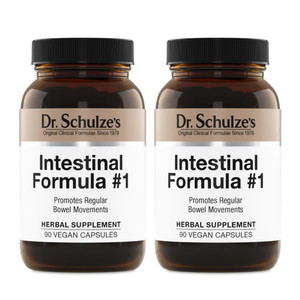 Dr. Schulze's Intestinal Formula #1 - Bowel Movement Supplement for Colon Health Support - Bloating & Constipation Aid - Intestinal Cleanse - All-Nat