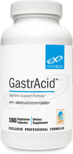 XYMOGEN GastrAcid - Betaine HCl with Pepsin, L-Glutamic Acid + Gentian Root Digestive Bitters to Support Digestion, Nutrient Absorption + Healthy Gas