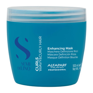 ALFAPARF MILANO Semi Di Lino Curls Enhancing Mask for Wavy and Curly Hair - Hydrates and Nourishes - Reduces Frizz - Protects Against Humidity - Vega