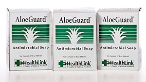 Sold Individually Healthlink AloeGuard 7720 Moisturizing Antimicrobial Soap, 800ml Wall Refill, Aloe Vera Infused, PCMX, Floral Scent (3-Pack)