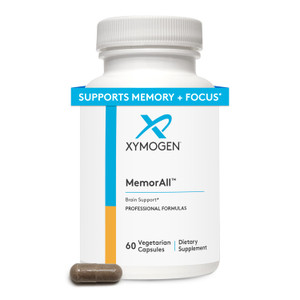 XYMOGEN MemorAll - Brain Support Supplement - Vitamins + Botanicals That Support Cognitive Function and Healthy Memory - Folate, Ginkgo, NAC, Phospha