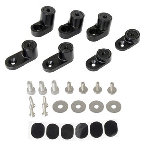 PQY Rear Wing Spoiler Riser Extendsion Kit Wing Risers Kit Compatible with 2013+ Ford Focus ST 4Dr Hatchback 2014 2015 2016 2017 2018 Black