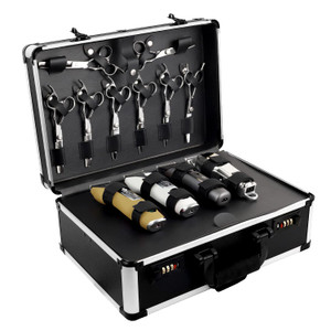 HUIMSWARM Professional Barber Supplies Case, Portable Travel Carrying Case for Hair Stylist & Pet Groomer, Multi-Space Design, Sturdy, Large-Capacity