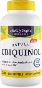 Healthy Origins Ubiquinol 100 mg (Kaneka QH, Non-GMO, Gluten Free, Heart Support, Energy Support), 150 Softgels