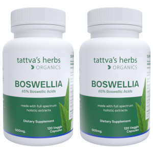 Tattva's Herbs Boswellia Serrata 500mg  Joint Support Supplement for Men & Women, Supercritical CO2 Extract, 240 Veggie Capsules (2-Pack) - 25 Years