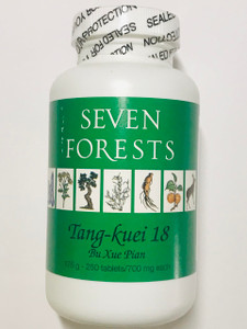 Tang-kuei 18 By Seven Forests, 250 Tablets, 700 Mg.