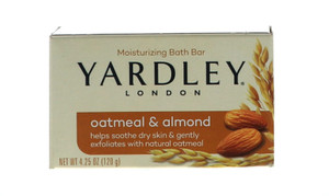 Yardley London Moisturizing Bath Bar, Oatmeal & Almond, 4 Oz (Pack Of 24)