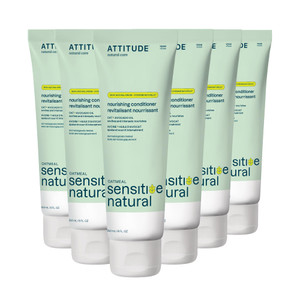 ATTITUDE Hair Conditioner for Sensitive Dry Scalp, Dry and Damaged Hair, Soothing Oat, Naturally Derived Ingredients, Dermatologically Tested, Vegan