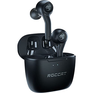 ROCCAT Syn Buds Air True Wireless Earbuds for Mobile Gaming with Dual-Microphones, for Nintendo Switch, Windows, 7, 8.1, 10, 11, Mac, iPad, and iPhon