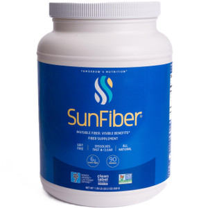 Tomorrow's Nutrition, Sunfiber, Prebiotic Fiber Supplement for Digestive Health, Low FODMAP, Gluten-Free, Unflavored, 90 Servings