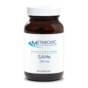 Metabolic Maintenance SAMe 200mg - SAM e 200 mg Supplement, Veg Caps with S-Adenosyl-L-Methionine for Mobility, Brain, and Liver Health, Clean SAM-e