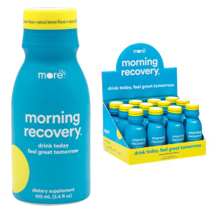 Morning Recovery DHM Electrolyte, Milk Thistle Drink Proprietary Formulation to Hydrate While Drinking, Non GMO, Vegan, Gluten-Free, Original Lemon,
