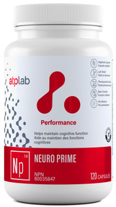 ATP LAB - Neuro Prime 120 Capsules - Brain and Memory Supplements - Memory & Focus Supplements - Cognitive Supplement & Fatigue Supplement - Mental H