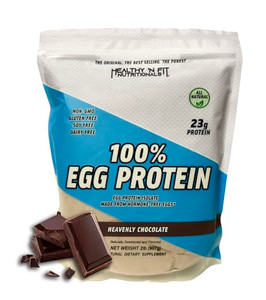 Healthy 'N Fit 100% Egg Protein- Heavenly Chocolate (2lb): 100% Egg White Protein -Plus Natural Peptides. Ultra Pure, Natural Egg Protein Isolate