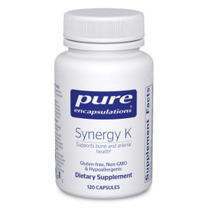 Pure Encapsulations Synergy K - with Vitamin K1, K2 & D3 - Supports Bones, Blood Vessels, Vascular Elasticity & Calcium Utilization* - Includes Chole