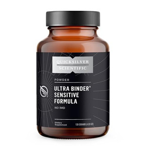 Quicksilver Scientific Ultra Binder Sensitive Formula - Gut Health Supplement with Activated Charcoal, Bentonite Clay - Cleansing Support Powder (120