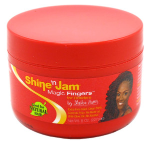 Shine N Jam Magic Fingers For Braiders Extra Firm Hold 8 Ounce (Pack of 6)