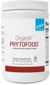 XYMOGEN OrganiX Phytofood - Reds and Greens Superfood Powder with Vitamin C - Fruits and Vegetables Supplements to Support Digestive Health - Organic